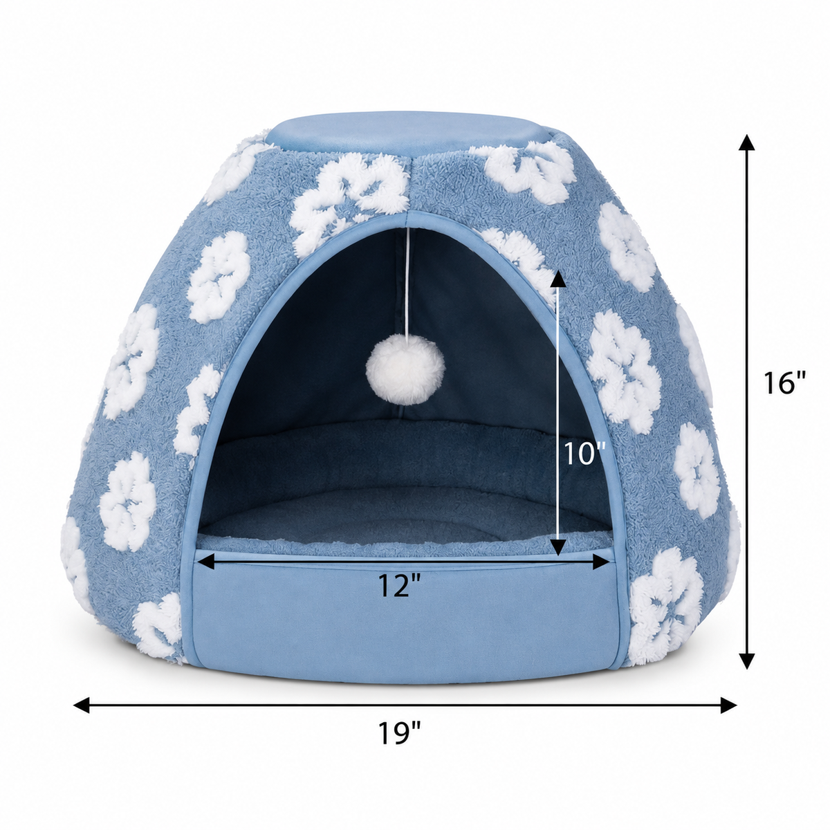 2-in-1 Cat Bed Cave