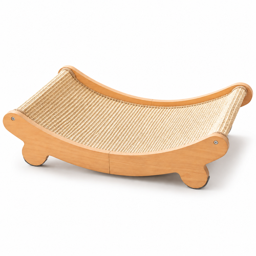 Sisal Cat Scratcher Bed Indoor Wooden Cat Furniture