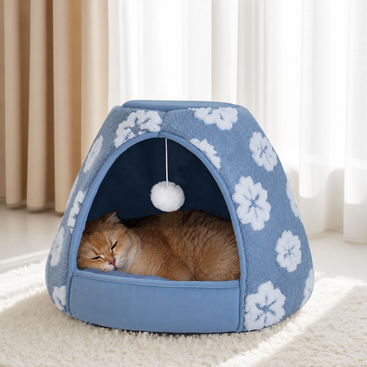 2-in-1 Cat Bed Cave