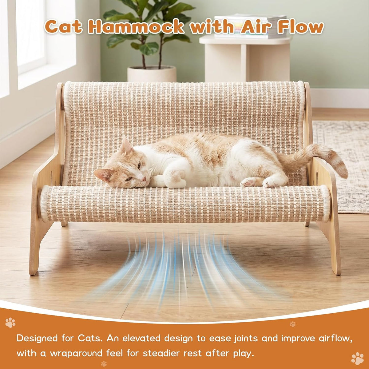 Large Sisal Cat Scratcher Couch