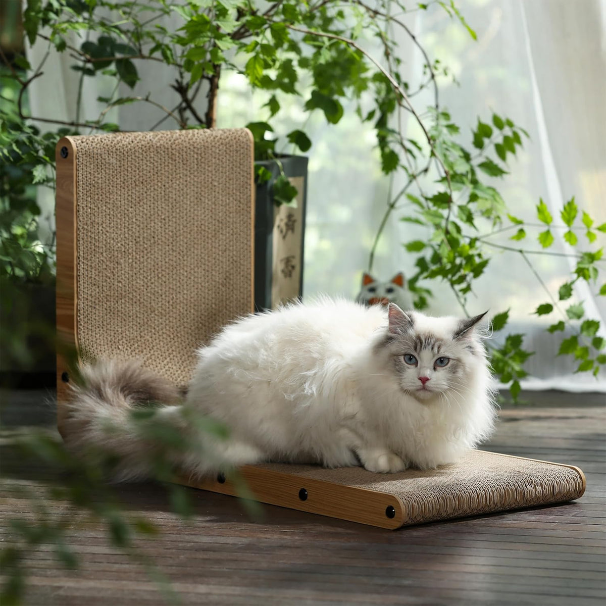 L Shaped Cat Scratch Pad for Indoor Cats