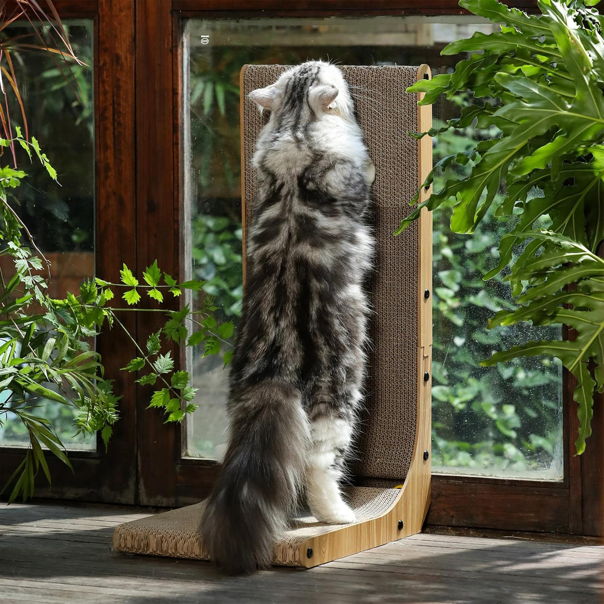 L Shaped Cat Scratch Pad for Indoor Cats