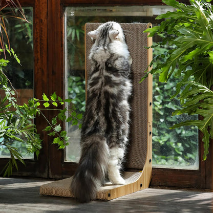 L Shaped Cat Scratch Pad for Indoor Cats